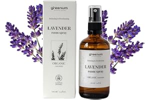 GREENUM GIFTS OF NATURE Schlafwohl, spray per cuscini alla lavanda, 100 ml, spray per il sonno riposante, spray per il relax e il riposo, con vero olio di lavanda biologico, spray addormentato senza alcool per cuscini