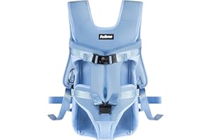 PetBonus Haustier Rucksack Hunderucksack, Tragbare Verstellba Beinen heraus Hund Tragetasche, Atmungsaktive und Leichte Rucksäcke für Mittler Klein Hunde, Hundetasche für Wandern (Hellblau, M)