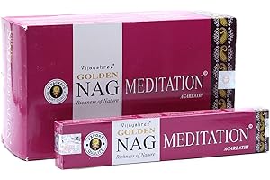 Vijayshree Räucherstäbchen Golden Nag Meditation 12 x 15 g