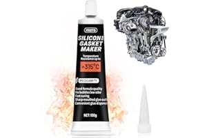 Miioto Pasta Nera Guarnizioni Motore, Silicone Alta Temperatura, Silicone Nero, Sigillante Resistente alla Benzina Usato per Radiatori Automobilistici, Carrozzeria, Tubi di Scarico e Testate-100ml