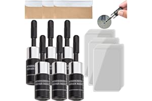 ZEID Cracks Gone Glass Repair Kit, Automotive Glass Nano Repair Fluid Kit, Windshield Crack Repair Kit, Car Window Glass Liquid Repair Set, Car Windshield Repair Kit-6pcs