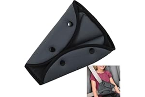 FUOXUL 1PCS Knitted Fabric Seat Belt Adjuster Adjustable Kids Seat Belt Pads Material Triangular Design Suitable for Car Children Seat Belt