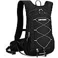 Arvano Lightweight Cycling Backpack Running Rucksack With Insulated Compartment, 15L Small Backpack for Hiking, Mountain Biking, Skiing for Men Women
