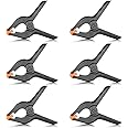 Neewer 6-Pack Set Heavy Duty Muslin Spring Clamps Clips 4.5"/11.4cm for Photo Studio Backdrops Backgrounds Woodworking