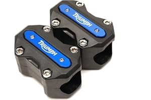 2BIRD Motorcycle Protective Accessories Engine Guard For Triumph Daytona 675 Street Triple R Tiger Explorer 1200 800 XC Motorbike Crash Bar Bumper Protector Decorative Block (Color : Blue)