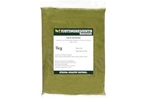 JustIngredients Essentials Kelp Powder 1kg, Use For Cooking Stocks, Soups and Smoothies
