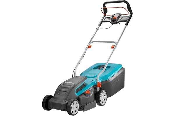 GARDENA Tondeuse à gazon PowerMax 1400/34, Noir/Turquoise
