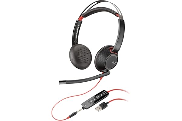 Plantronics Blackwire 5220 - Schnurgebundenes Stereo-Headset mit USB-A