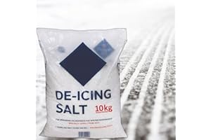 KAYNUR 10KG White Rock Salt – Fast-Acting De-Icing Grit for Snow & Ice Removal | Ideal for Driveways, Paths, Steps & Roads | Winter Safety Solution
