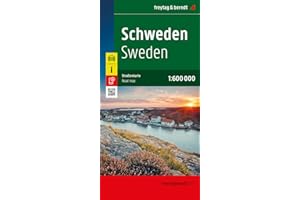 Schweden, Straßenkarte 1:600.000, freytag & berndt: 1:600,000 scale (freytag & berndt Auto + Freizeitkarten)