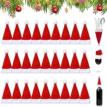20 Pezzi E Mini Sciarpe E Cappelli Natalizi, Eleganti E Versatili