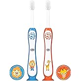 Chicco Toothbrush Set Blue + Orange 3Y-8Y