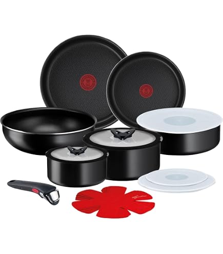 Tefal Ingenio Set 3 Pentole In Acciaio Inox + Manico Rimovibile - Induzione, Antiaderente, Impilabili, Made In France, L7679202