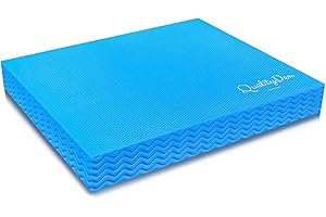 Quality Den Balance Pad, Rutschfester Weichschaum, Balancekissen für Stabilität und Koordination - Hilft, die Tiefenmuskulatur zu Stärken - Inklusive e-Übungshandbuch