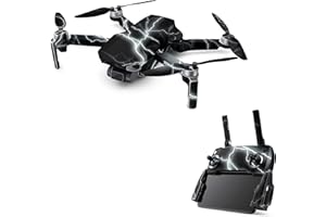 Skins4u Aufkleber Skins für DJI Mavic Mini Skin Designfolie Schutz Folie Decal Design Sticker Set Apocalypse Black