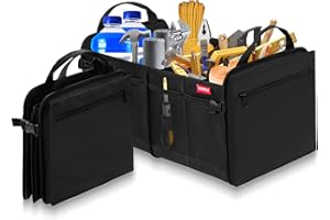 MORROLS Kofferraum Organizer, Kofferraumtasche Auto Organizer, Faltbar Wasserfeste Langlebig (Schwarz)