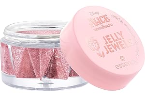 Essence Cosmetics Disney Alice in Wonderland JELLY JEWELS glitter eyeshadow topper pour fard à paupières, résultat instantané, intense, sensation de rosée, scintillant (4.2g)