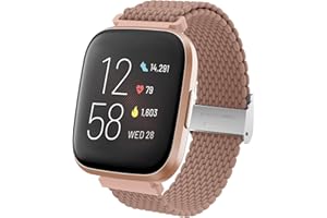 Supore Cinturino Compatibile per Fitbit Versa 2/Fitbit Versa, Elegante Bracciale in Nylon Tessuto per Fitbit Versa 2/Versa/Versa Lite/Versa Special Edition Donna Uomo