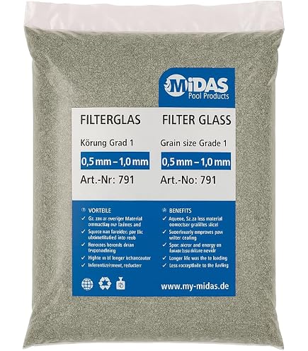 Filterglas Für Sandfilteranlagen – 1-3mm, 25kg, Umweltfreundliche Alternative Zu Filtersand