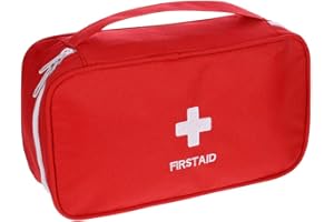 upain First Aid Bag Empty Small Medical Kit Pouch Travel Emergency Pouch Lightweight Medicine Storage Bag Multifunctional Layered for Emergency Home Office Car Outdoors Boat Camping Hiking