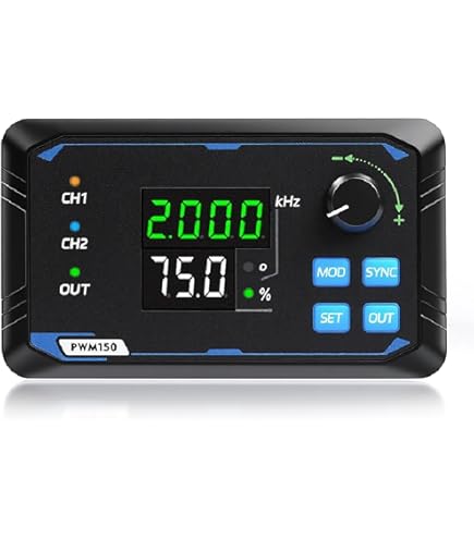 Hailege 2pcs Générateur Signal PWM 1 Canal LCD 1Hz-150kHz 3.3V-30V - Module Fréquence Cycle Service Réglable