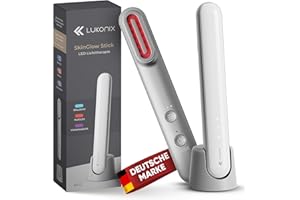 Lukonix EMS Gua Sha Gesichtsmassagegerät gegen Falten [5-in-1] Face Massager Massagegerät Gesicht Rotlichttherapie Face Lifting Gerät Blaulicht & violettem Licht tragbar+wiederaufladbar akku Standfuß