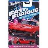 Hot Wheels Auto Custom Corvette Stinggrey Coupe - Fast and Frious kadınlar - model d&ouml;k&uuml;m &ouml;l&ccedil;eği 1:64 - uzunluk 7 cm, HRW40