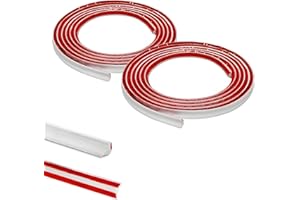 ZAYEJOD PVC-Viertelkreis-Zierleiste, Sockelleiste, Zierleiste, Kunststoff, Wandeckendekoration, selbstklebend, Dichtungsstreifen, Laminat, Perlen, Anti-Schimmel, Sockelleiste (12 mm x 9 mm), 10 m (5 m x 2