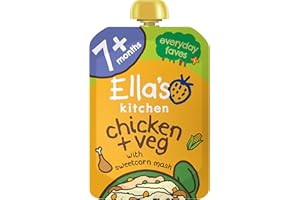 Ella's Kitchen Organic Chicken and Veg Baby Pouch 7+ Months, 130g