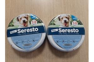 Bayer Seresto Collier pour chien jusqu'à 8 kg – 2 colliers