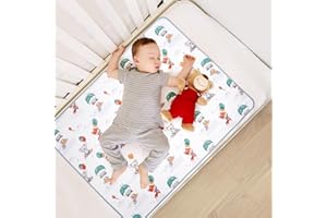 URBANHOMES Matratzenschoner Kinderbett, Waschbare Bettunterlage, Wasserdicht Matratzenauflage Wiederverwendbar Unterlage, 70 x 90cm Extrem Saugfähige Betteinlagen für Erwachsenebetten, Kinderbetten, Babybetten