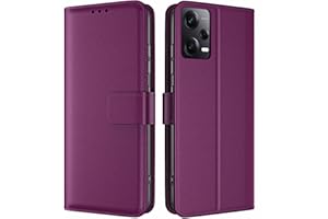 TQIAHF Coque pour Xiaomi Redmi Note 12 Pro 5G / Poco X5 Pro 5G Coque Etui avec Porte Carte Rabat Clapet Portefeuille Cuir Pochette Antichoc Flip Case Étui Cover Housse Protection Coque,Violet Foncé