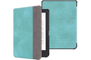 FINTIE Étui pour Kobo Clara HD 6 Pouces 2018 (Numéro de Modèle: N249) - Housse Fine et Légère Coque Fermeture Magnétique Fonction Réveil/Sommeil Automatique, Denim Vert