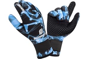 Summshall Rękawice do nurkowania 3 mm neoprenowe rękawice wodoodporne termiczne antypoślizgowe ciepłe rękawice pływackie dla mężczyzn kobiet wędkarstwo podwodne surfing rafting kajakarstwo wiosłowanie