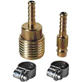 Einhell Hortum Bağlantı Seti, 4 par&ccedil;a 6 mm (Kompres&ouml;r Aksesuarı, 4 par&ccedil;alı set, 1x tek elle hızlı bağlantı par&ccedil;ası, 2x hortum