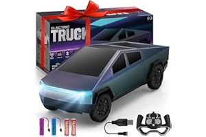 Britik Remote Control Truck Toys for Kids 3-8 Years Old: Remote Control Pickup Truck Toy Model RC Car for Kids Gifts for 3 4 5 6 7 8 Year Old Boys Toys Mini Vehicle Set Toy Racing Game Toy Trucks