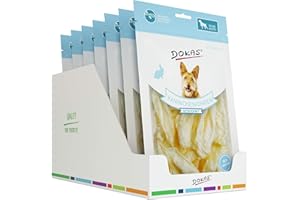 DOKAS Kaninchenohren – Getreidefreier Premium Snack aus 100% Kaninchen für Hunde