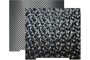 JUUPINE Upgrade Piattaforma stampante 3D per Prusa i3 MK3, doppio diamante PEO + foglio flessibile in fibra di carbonio PET acciaio molle 241 x 253,8 mm per stampante 3D Prusa I3 MK2 2.5S MK52 MK3S MK3S+ MK4