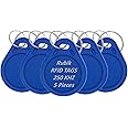 Rubik RFID Tag 250KHz Frequency Readable/Writable Proximity Keyfobs ID-250K Key Ring for Door Access Control (5 Access Keychains)