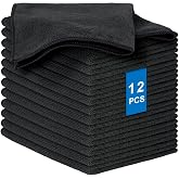 AYESY Microfiber Cleaning Cloths, 12 Pieces Multipurpose Cleaning Towels Reusable Microfiber Kitchen Cloths Highly Absorbent