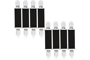 CISYIA Pack of 8 Clips für Kleidung, Cinch Clip Unisex Waist Clip Flexibel Kleider Clip Dehnbar bis 22cm Cardigan Clip Pullover Clips mit Silikonpolsterung Verschlüsse für Jacken Scarf Shirt