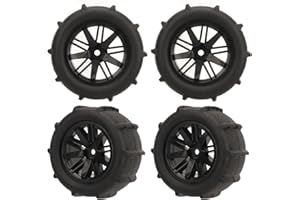 VGEBY RC-Reifen, Starkes Griffmuster, Radsätze für 1/14, 1/16, 1/18 RC-Autoteile – Universal Reifen- und Radset für Outdoor und Indoor Nutzung