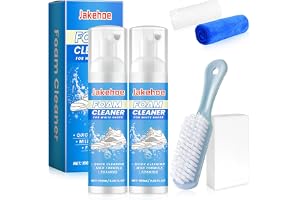 flintronic Skorengörare, 100 ml No-Rinse White Trainer Cleaner Foam, Skorengöringssats med borsthandduk, sneakerrengörare för