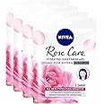 NIVEA Rose Care Hydrating Face Sheet Mask, Organic Rose Water, All Skin Types, 3+1 Free