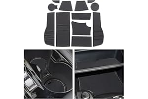 CDEFG Tappetini in Gomma Antiscivolo per Peugeot 2008 E-2008 2020+ Antipolvere Tappetinio per Interni Auto Accessori (Nero)