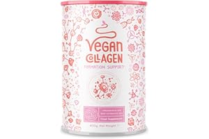 ‎ALPHA FOODS Vegan Collagen Powder + Hyaluronic Acid [400g] Vegetable Alternative to Collagen Hydrolysate, with 13 Amino Acids and Vitamin C from Camu, Tasteless, Made in Germany Alpha Foods