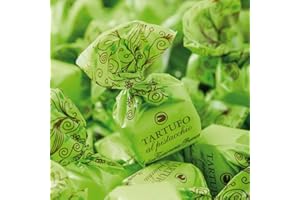 A.T.P. Tartufi al Pistacchio g 500 Antica Torroneria Piemontese - Senza Glutine - Ricetta con Pistacchi selezionati e cioccolato bianco di pregio, eccellenza del gusto Made in Italy