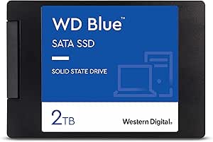 WD Blue 3D NAND Internal SSD 2.5 Inch SATA - 2 TB, Blue - High Performance