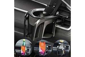 IRYNA Portabicchieri auto,2 in 1 portacellulare per auto universale portabevande per auto regolabile supporto smartphone per bocchette di ventilazione auto,porta bottiglie per bibite,acqua e caffè