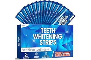CELAKEETY Teeth Whitening Kit, Teeth Whitening Strips 5D: 14 Sets 28pcs White Strips for Removing Smoking Coffee, Effective Home Use Tooth Whitening Kit